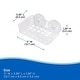 preview thumbnail 7 of 9, Kenney Plastic Suction Cup Soap or Sponge Dish - Clear