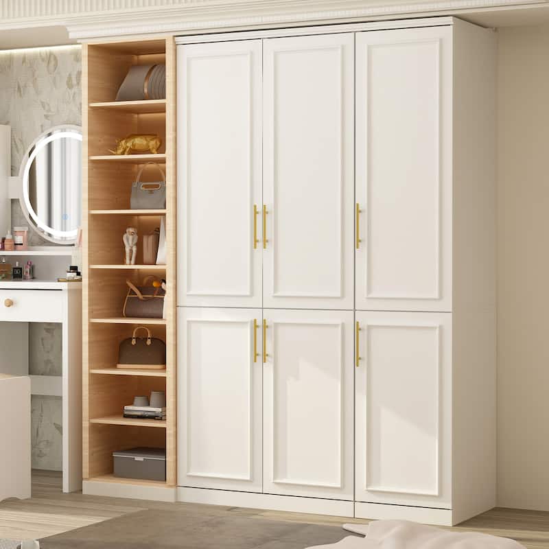 Combo Armoire Wardrobe Storage Cloest Modular Cabinet Dresser Lacquer