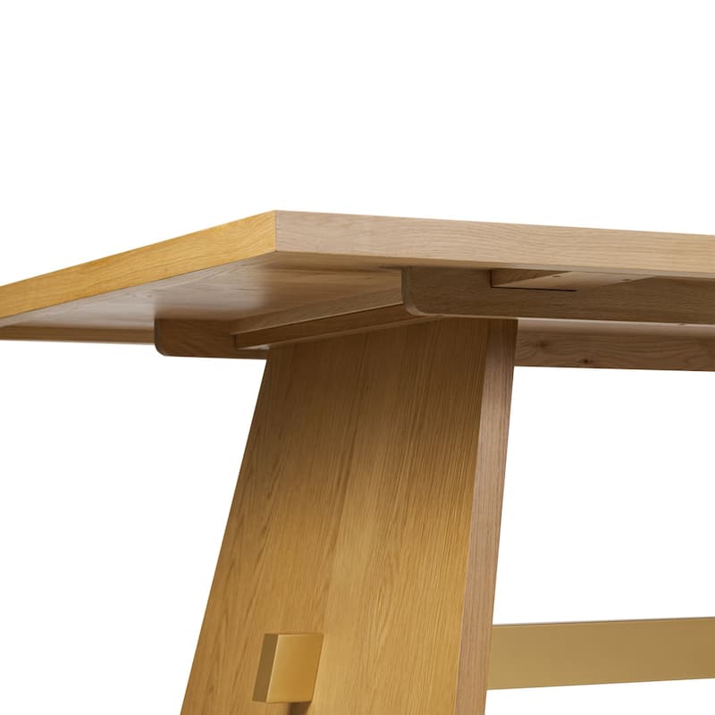 Poly & Bark Reims Wood 86.5" Dining Table