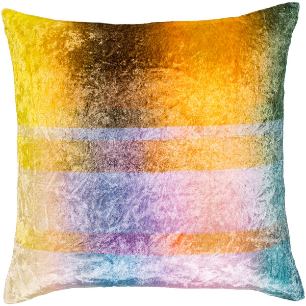 Aqua and gold top throw pillows