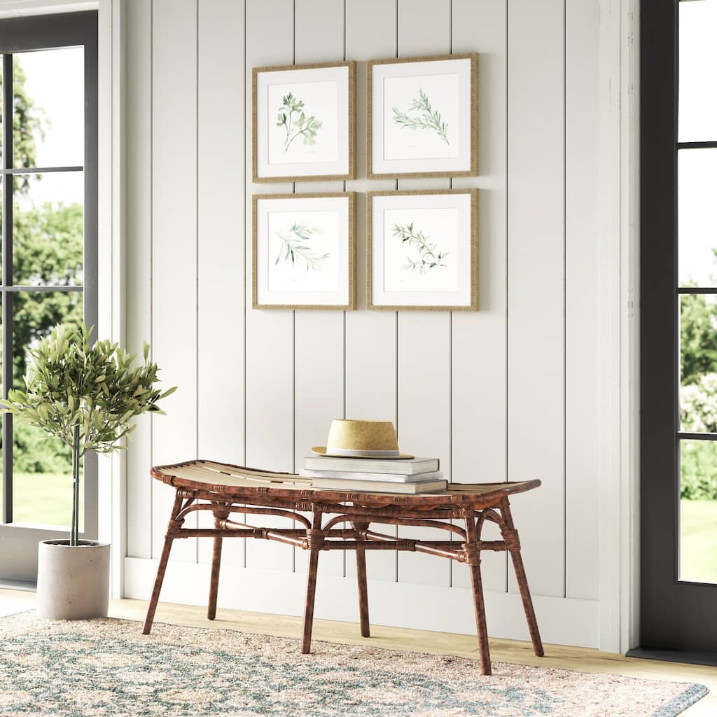 NPD Furniture Beyla Rattan Bench