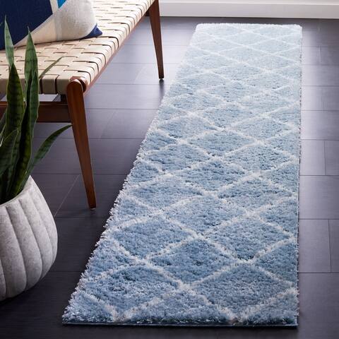 SAFAVIEH Tahoe Shag Margareth Trellis 1.2-inch Thick Rug