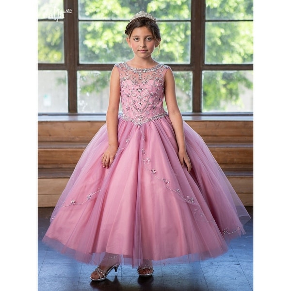 mauve sparkle dress