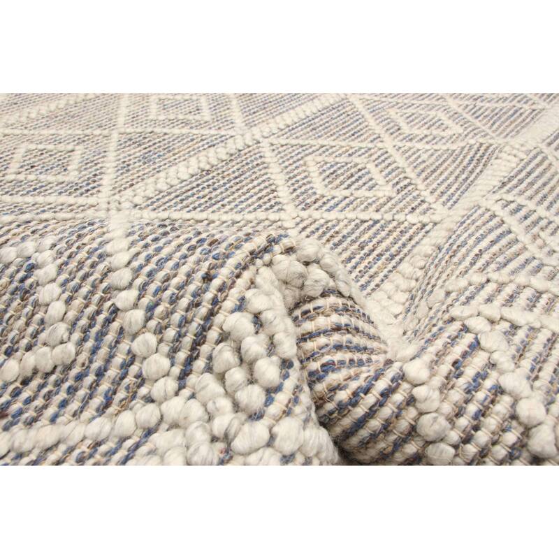 ECARPETGALLERY Braid weave Sienna Brown Wool Rug - 5'2 x 7'5