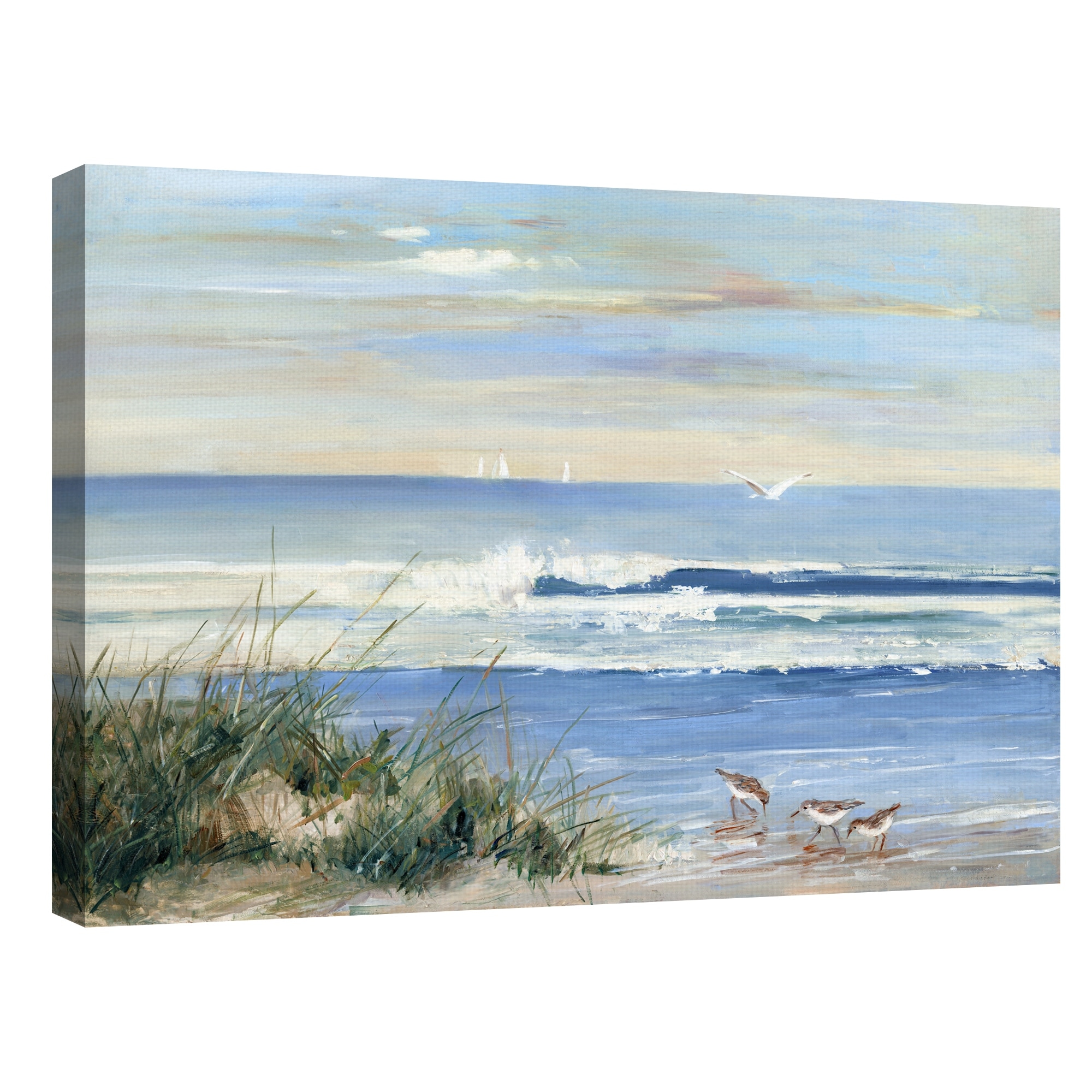 Beachcombers by Sally Swatland Canvas Art Print