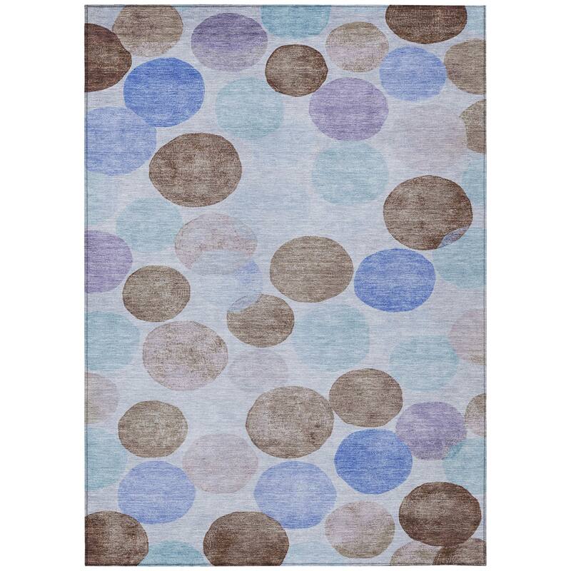 HomeRoots Geometric Transitional Rectangle Outdoor Rug