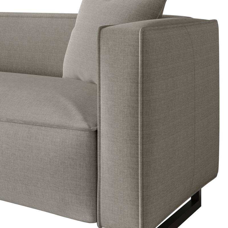 CraftPorch Mid Century Modern 3- Pieces Upholstered Living Room Set