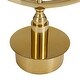 preview thumbnail 4 of 13, Gold Stainless Steel Metal Large Open Frame Decorative Clock - 19 x 7 x 25
