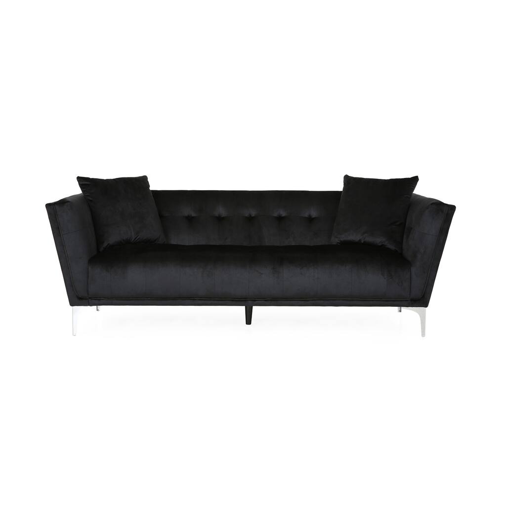 Chopline Glam Modern 3-seater Velvet Sofa by Christopher Knight Home