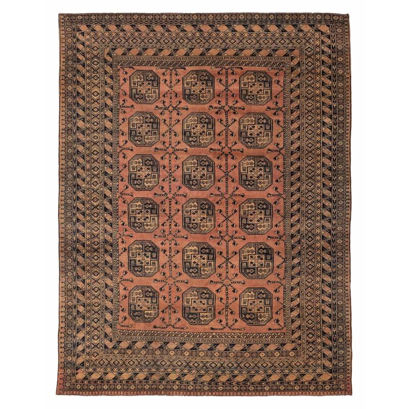 ECARPETGALLERY Hand-knotted Finest Kargahi Copper Wool Rug - 7'9 x 10'2