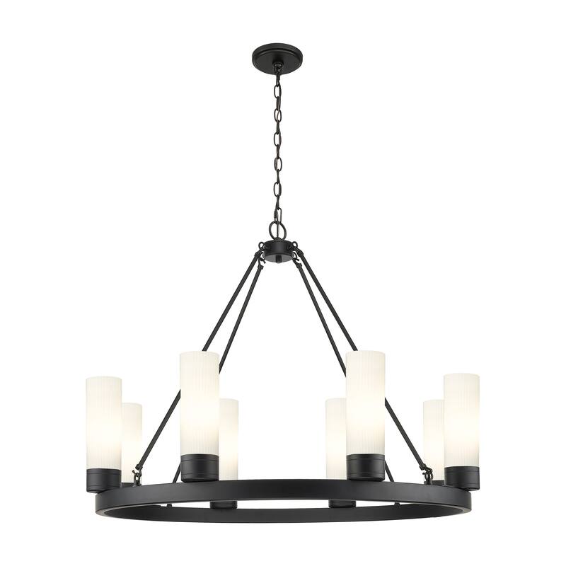 Innovations Lighting Downtown Urban - Boreas - 6 Light 36" Chandelier with 8" Shades