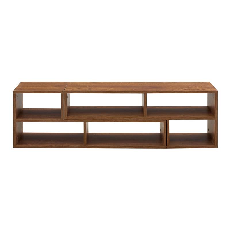 47.2" L-Shaped Modular TV Stand with Adjustable Shelves