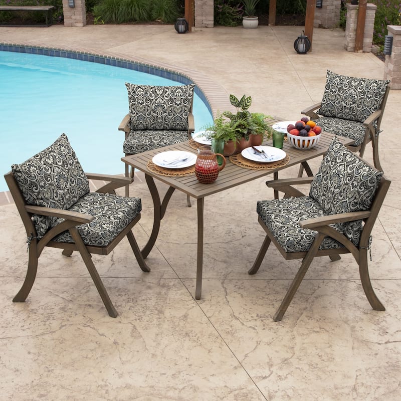 ARDEN Outdoor 21 x 21 in. Dining Chair Cushion Set