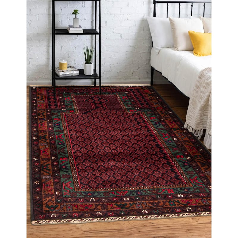 Teimani Burgundy Rug 3'0" x 5'0" - 3'0 x 5'0