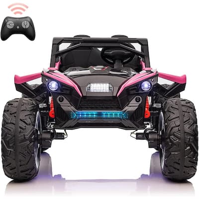2 Seaters 24V Ride on UTV with Remote Control,10AH Battery, 400W Powerful Motors with 17" EVA Wheels
