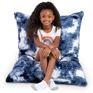 Large fluffy shop floor cushions