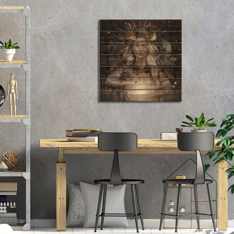 Frau Holle Print On Wood by Nettsch - Multi-Color