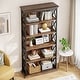 preview thumbnail 7 of 8, 71 Inches Industrial Bookshelf, 6-Tier Bookcase Bookshelves, Freestanding Display Storage Shelf for Home Office