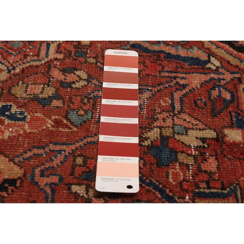 ECARPETGALLERY Hand-knotted Sarabi Red Wool Rug - 3'8 x 12'6