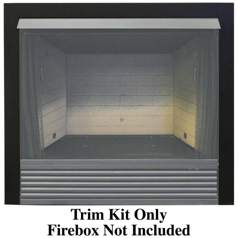 Duluth Forge TK32 Trim Kit for Ventless Fireplace Firebox - Natural
