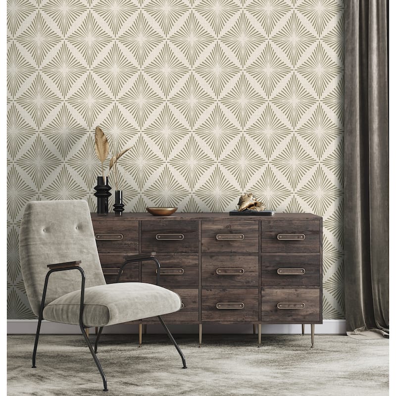 Fine Decor Denver Neutral Starburst Wallpaper
