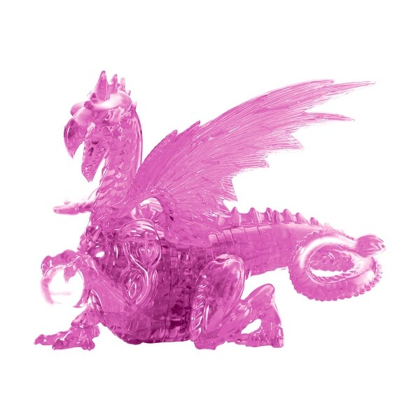 3D Crystal Puzzle - Dragon Pink - 57 Pcs - N/A - Bed Bath & Beyond