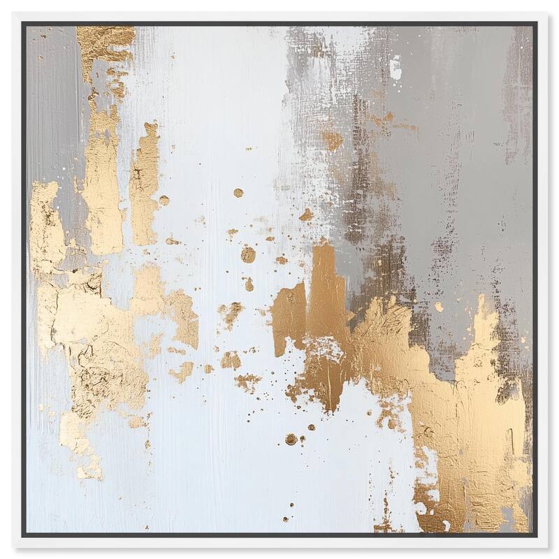 Ghostly Glimmer II Canvas by Art Remedy - White - 16" x 16"
