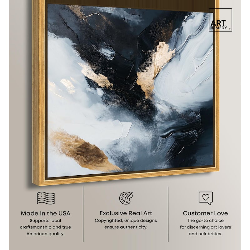 Golden Spark II Canvas by Art Remedy