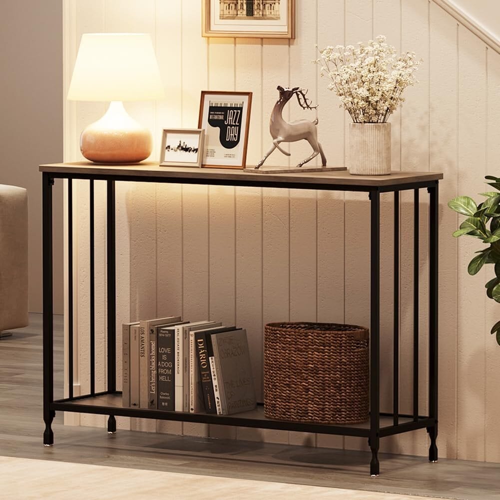Illustration of Minimalist Industrial Console Tables