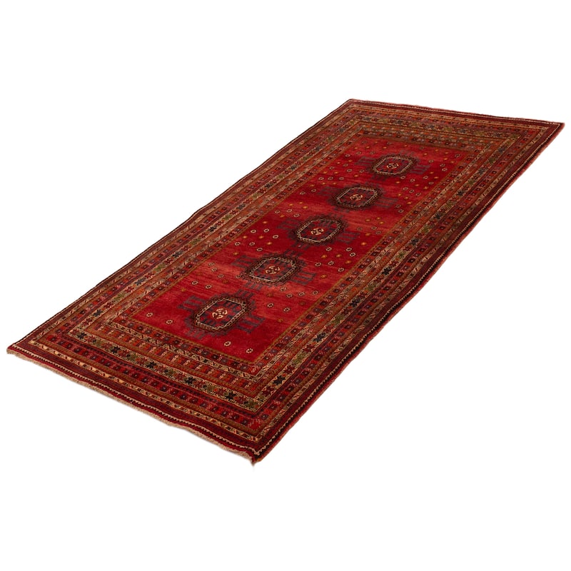 ECARPETGALLERY Hand-knotted Konya Anatolian Red Wool Rug - 4'9 x 9'4