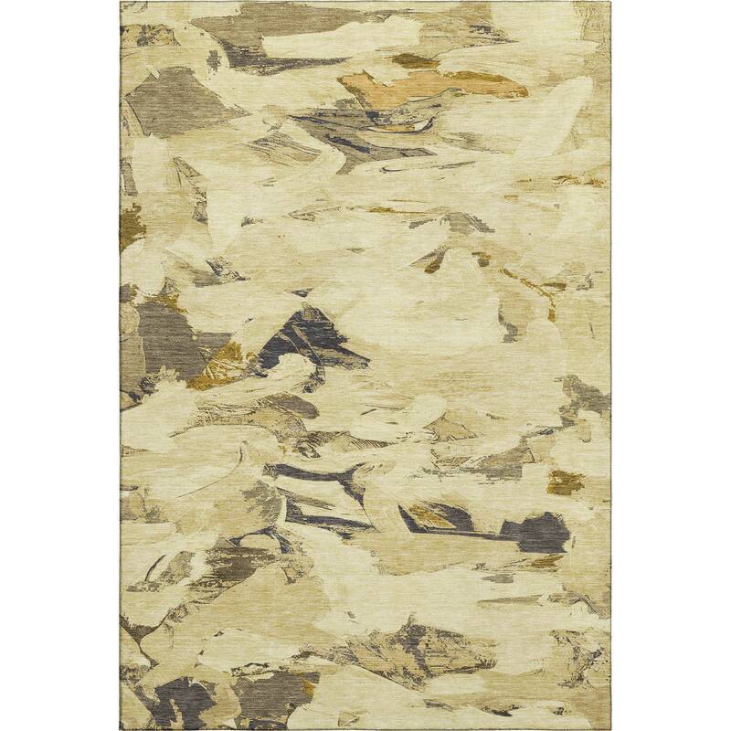 Premium Washable Super Soft Contemporary Brushstrokes Mayfield Rug