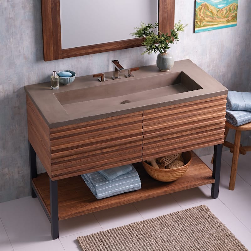 Winemaker Reclaimed Wood Freestanding Single Bathroom Vanity (Base Only)