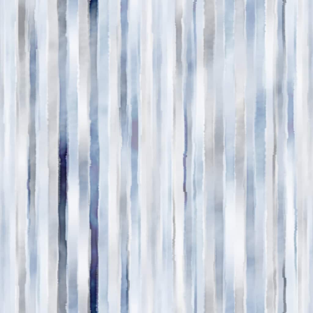 Baby Blue Watercolor Strips Removable Wallpaper - 10'ft H x 24''inch W