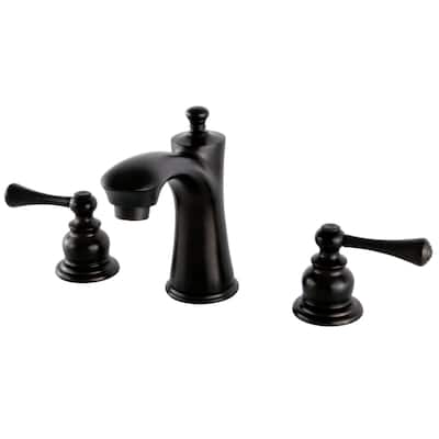 Kingston Brass Vintage 1.2 GPM Widespread Bathroom Faucet with Pop-Up