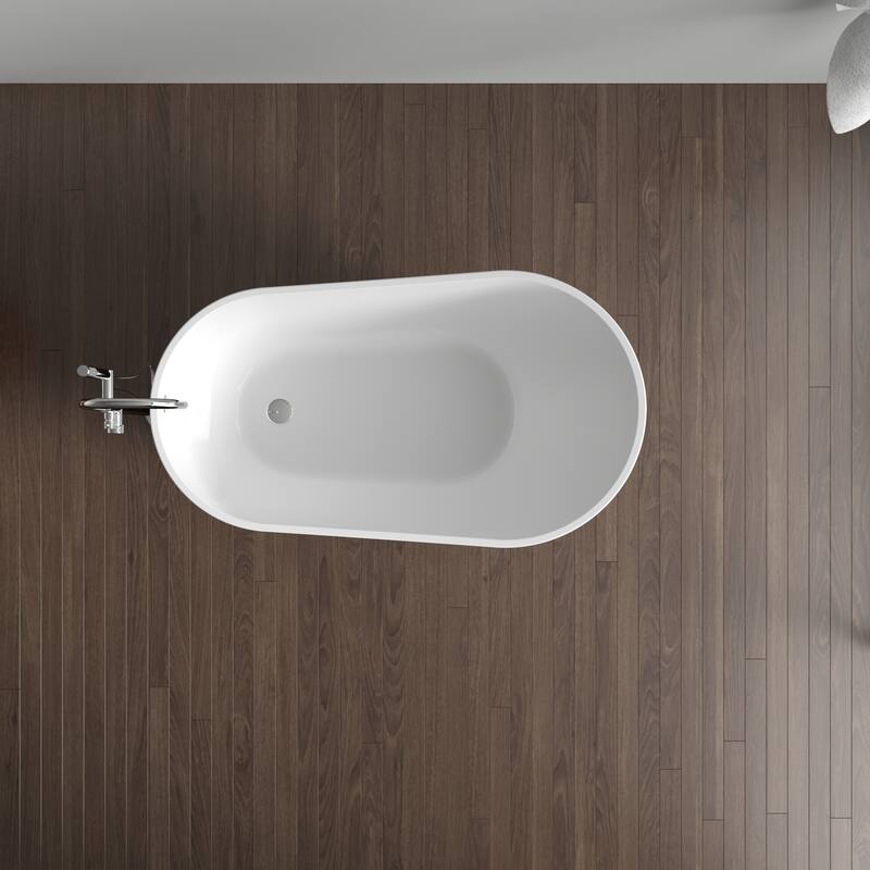 KBV 55'' x 31" Freestanding Soaking Acrylic Bathtub GTBT0020 - 55"