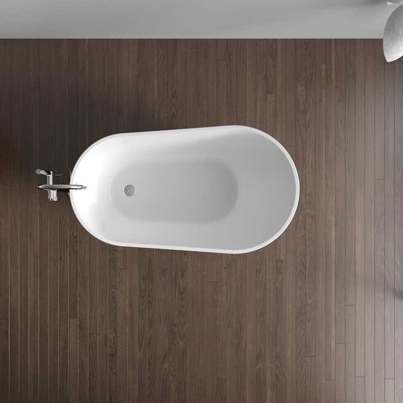 KBV 59'' x 31'' Freestanding Soaking Acrylic Bathtub GTBT0008