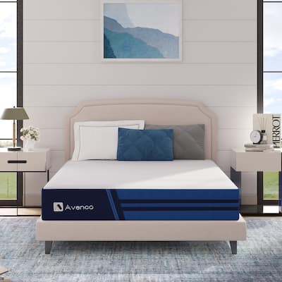 Avenco Mattress in a Box 8 Inch Bed Hybrid Mattress Gel Memory Foam and Pocket Spring