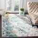 preview thumbnail 8 of 87, SAFAVIEH Skyler Nemesia Modern Rug 10' x 14' - Blue/Ivory - Rectangle