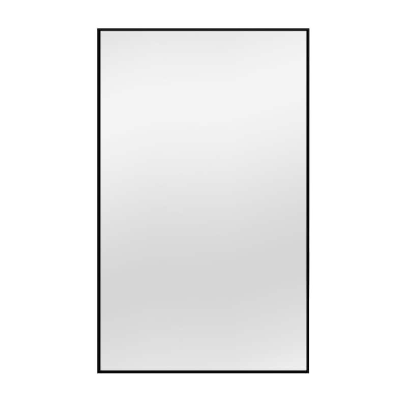 HomeRoots 51" Black Metal Framed Full Length Mirror - 31.00 in. x 51.00 in. x 1.00 in.