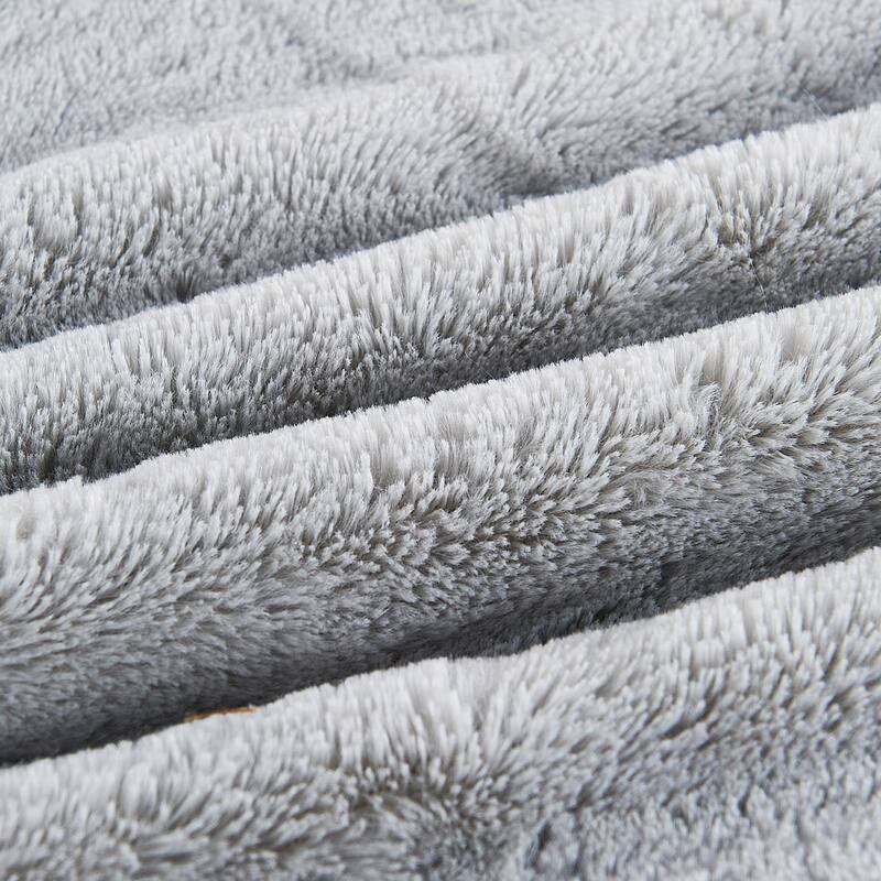 Home Soft Things Solid FauxFur Sherpa Bed blanket