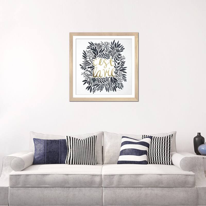 iCanvas "C'est La Vie Grey" by Cat Coquillette