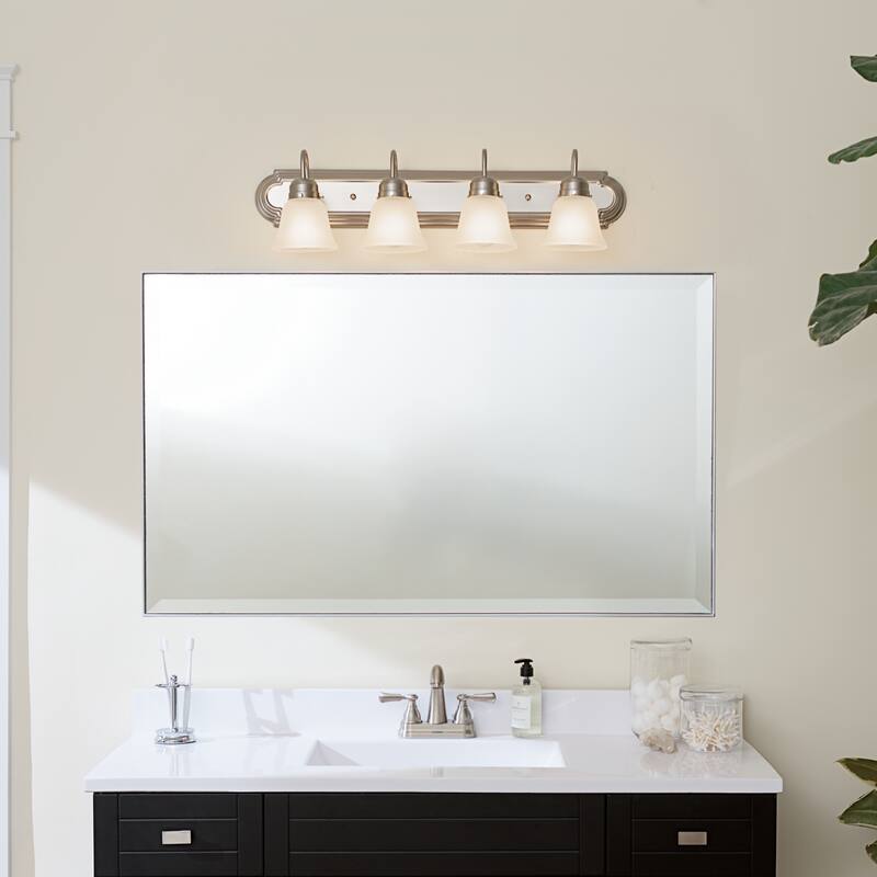 Kichler Lighting Traditional 4-light Brushed Nickel Bath/Vanity Light