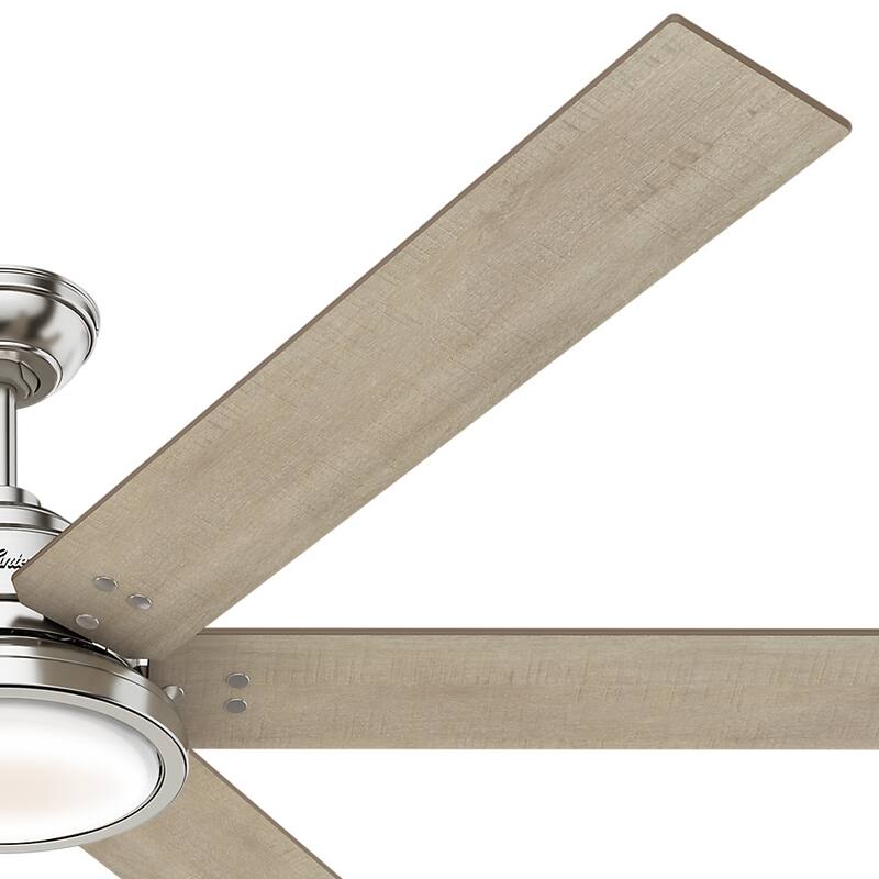 Hunter 70" Warrant Windmill Ceiling Fan with LED Light Kit and Wall Control - Farmhouse, Industrial, Contemporary