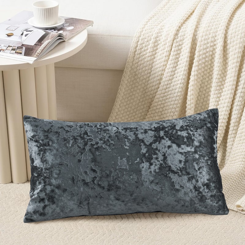 Rancho Crushed Velvet Throw Pillow Cover Set, NO INSERT