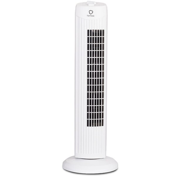 Fantask 35W 28" Quiet Bladeless Oscillating Tower Fan - White