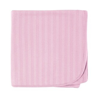 Touched by Nature Baby Girl Organic Cotton Swaddle, Receiving and Multi-purpose Blanket, Pink, One Size - Pink - One Size