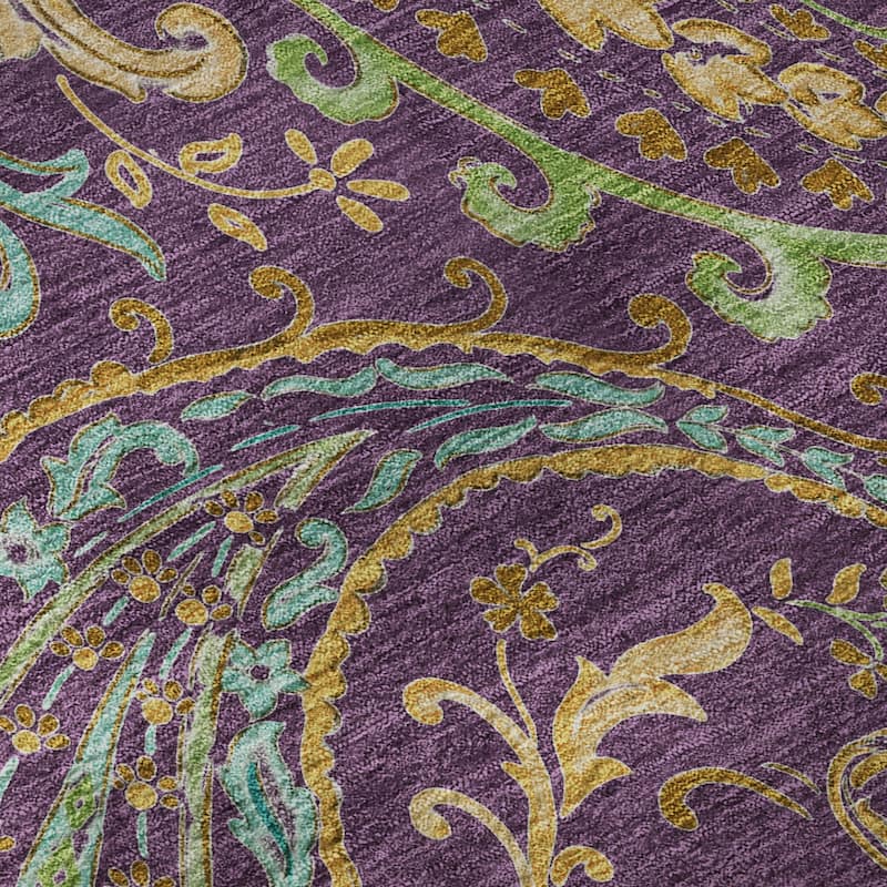 Premium Washable Super Soft Traditional Paisley Mayfield Rug