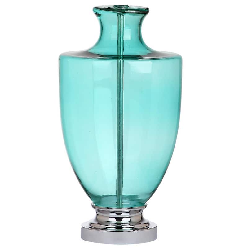 SAFAVIEH Lighting 30-inch Desiree Glass Seafoam Green Table Lamp (Set of 2) - 16"W x 16"D x 30"H