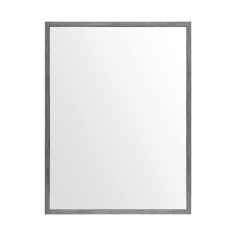 HomeRoots 42" Gray Framed Bathroom Vanity Mirror - 31.50 in. x 41.50 in. x 1.75 in.