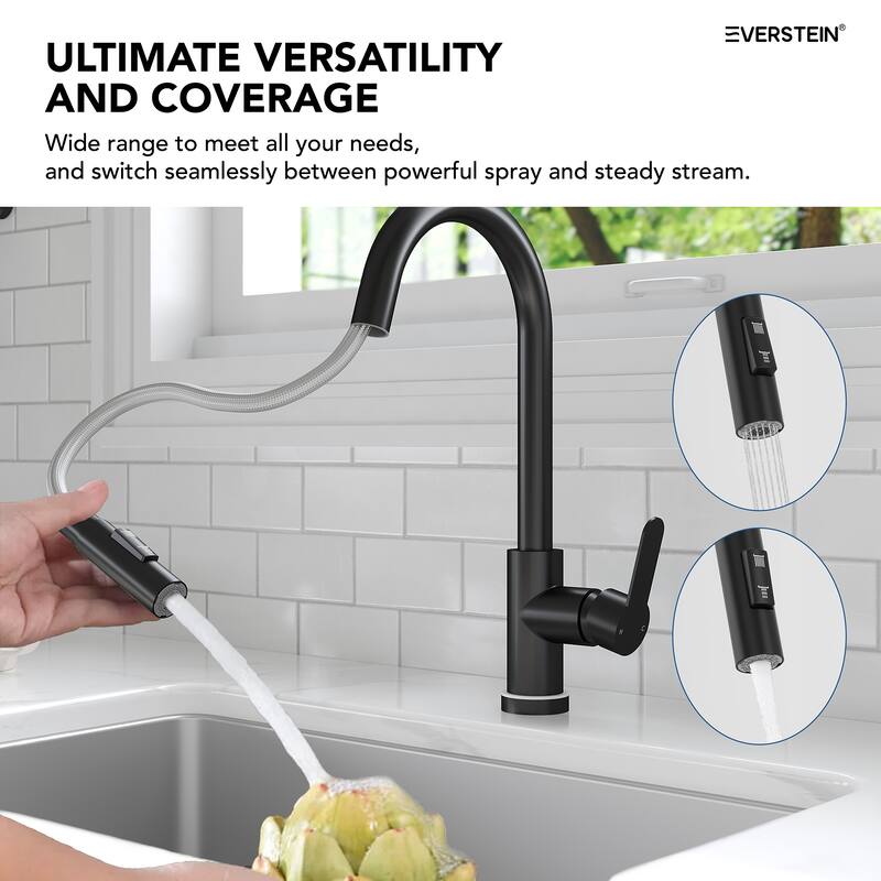 Kitchen Faucets with Pull Down Sprayer LED Single Handle High Arc Pull Out Kitchen Faucet Kitchen Sink Faucet